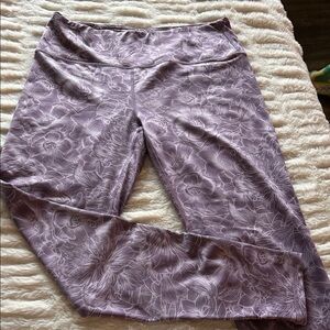 Kyodan Purple Floral Women's Leggings  sz M